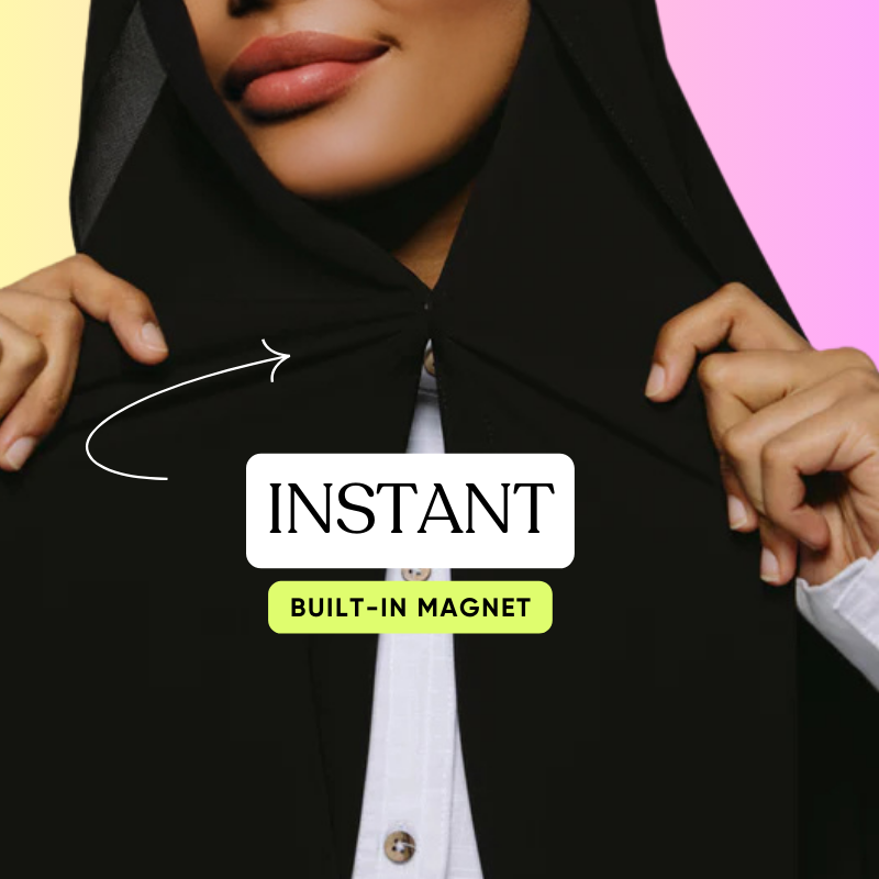 Instant Chiffon Scarf with Built-In Magnets: Style Made Effortless