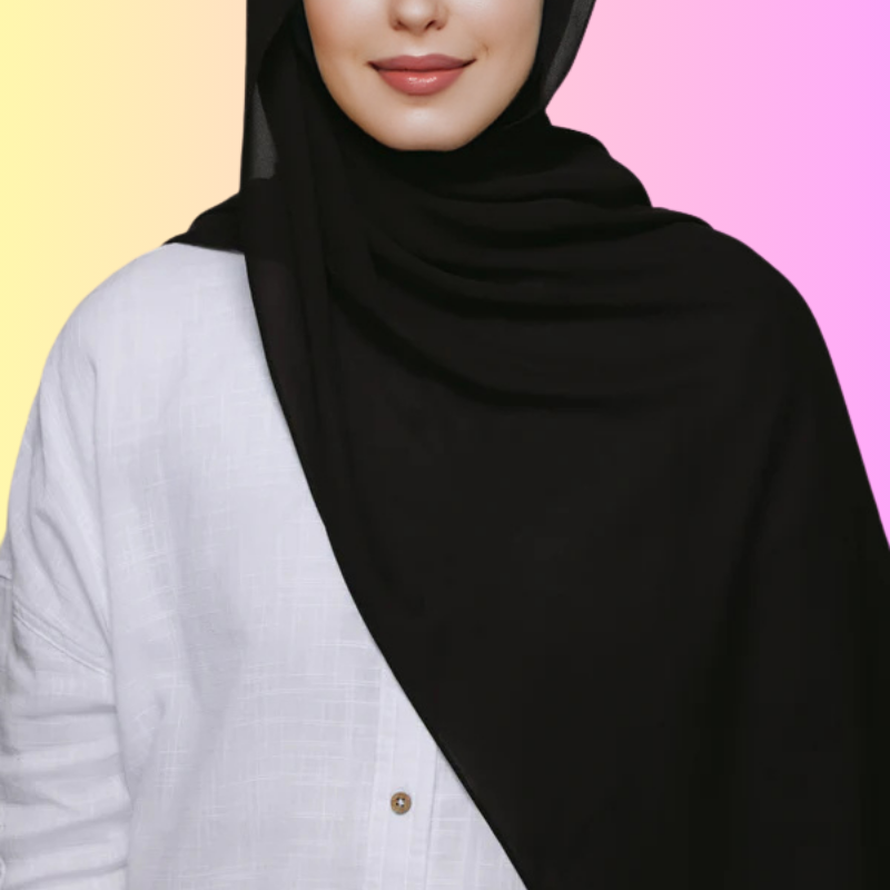 Instant Chiffon Scarf with Built-In Magnets: Style Made Effortless