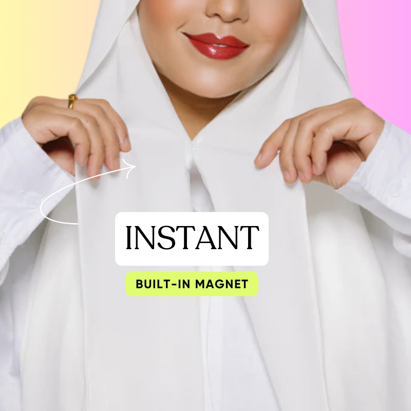 Instant Chiffon Scarf with Built-In Magnets: Style Made Effortless
