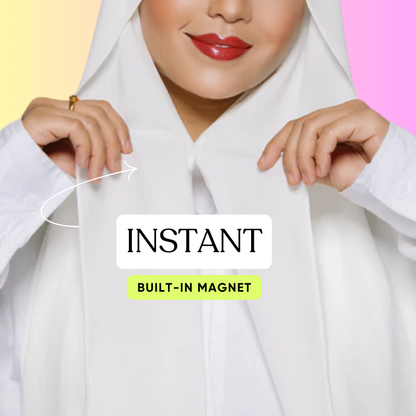 Instant Chiffon Scarf with Built-In Magnets: Style Made Effortless